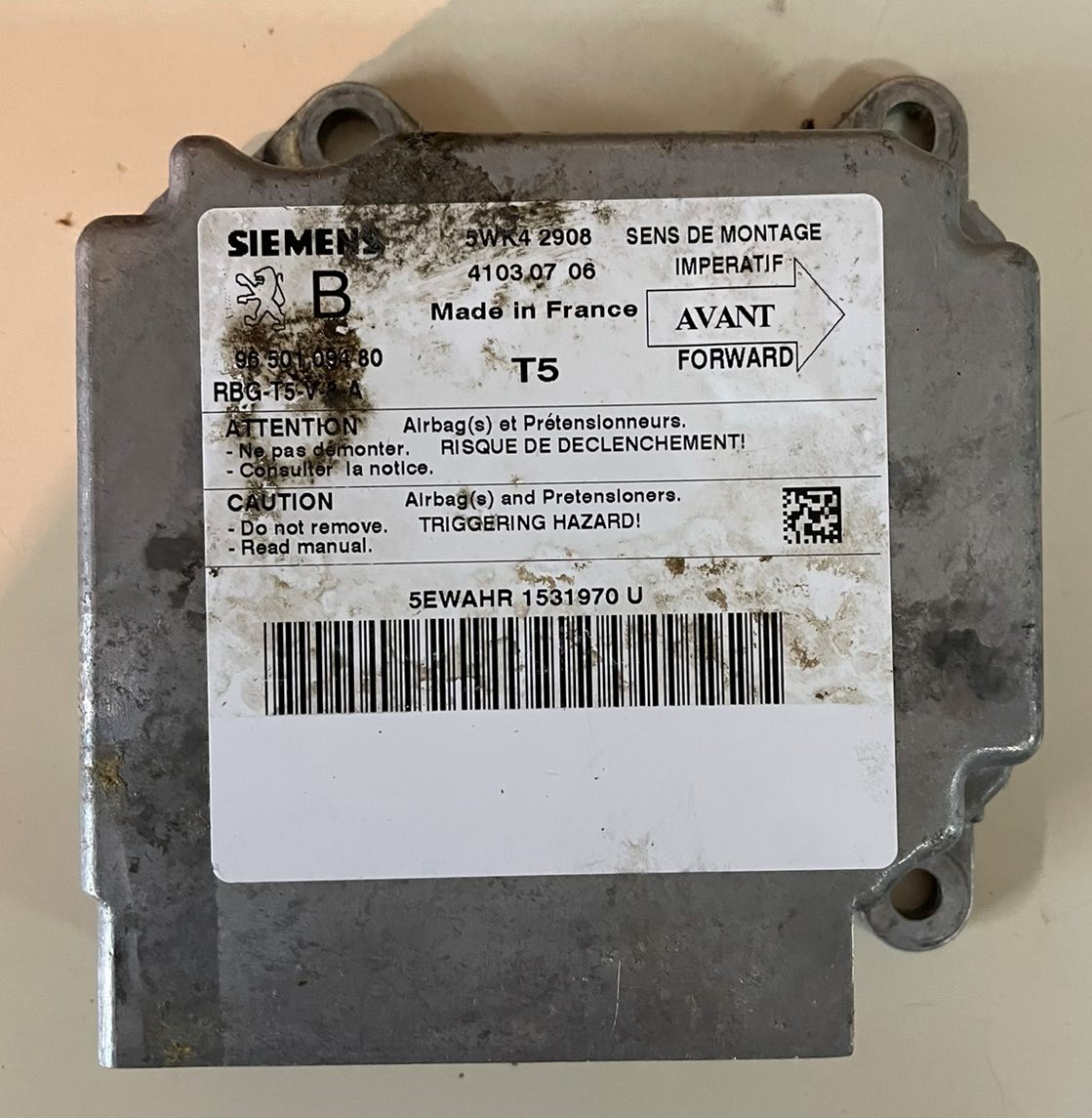 AIRBAG centrala 6545HE